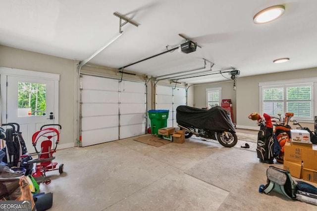 213 River Trl, Ball Ground, GA 30107 - garage with a garage door opener