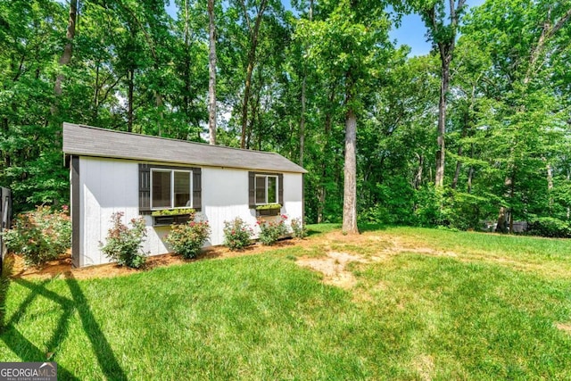 213 River Trl, Ball Ground, GA 30107 - view of grassy yard featuring an outdoor structure