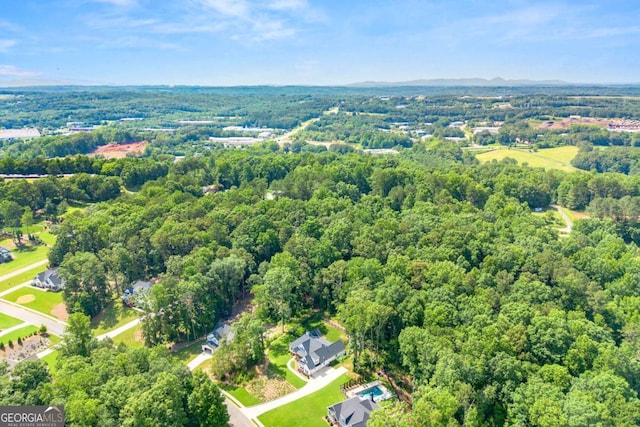 213 River Trl, Ball Ground, GA 30107 - aerial view of a heavily wooded area