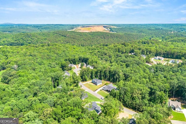 213 River Trl, Ball Ground, GA 30107 - aerial view of a heavily wooded area