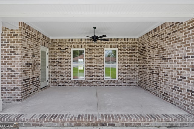 19 Honeysuckle Dr, Claxton, GA 30417 - view of patio with a ceiling fan