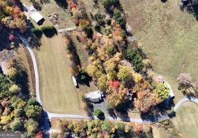 104 Bowers Cir, Blairsville, GA 30512 - aerial view of property and surrounding area featuring rural landscape