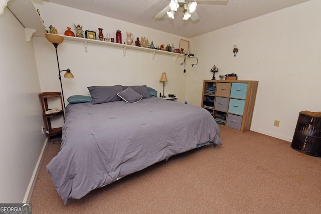 104 Bowers Cir, Blairsville, GA 30512 - carpeted bedroom featuring baseboards and ceiling fan