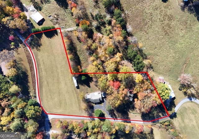 104 Bowers Cir, Blairsville, GA 30512 - view of rural area with property boundaries highlighted