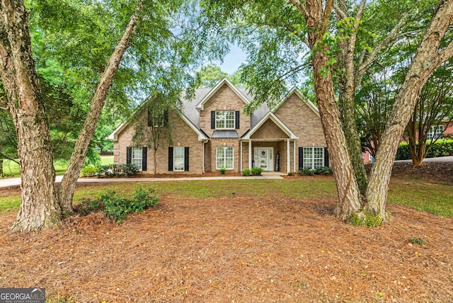 595 Mcgarity Dr, Mcdonough, GA 30252 - view of front of house with brick siding