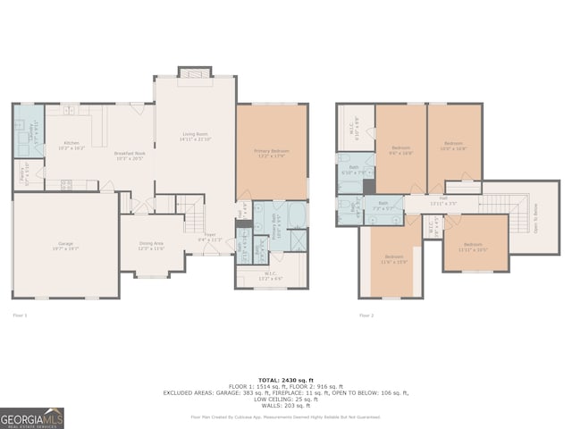 595 Mcgarity Dr, Mcdonough, GA 30252 - view of floor plan / room layout