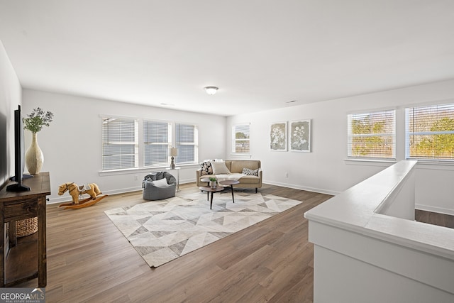 1313 Pj E Rd, Covington, GA 30014 - living room featuring wood finished floors and baseboards