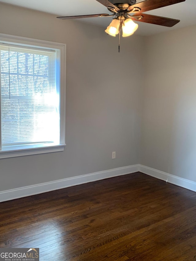 2367 Cascade Rd SW Unit B7, Atlanta, GA 30311 - spare room with dark wood-style floors and a ceiling fan