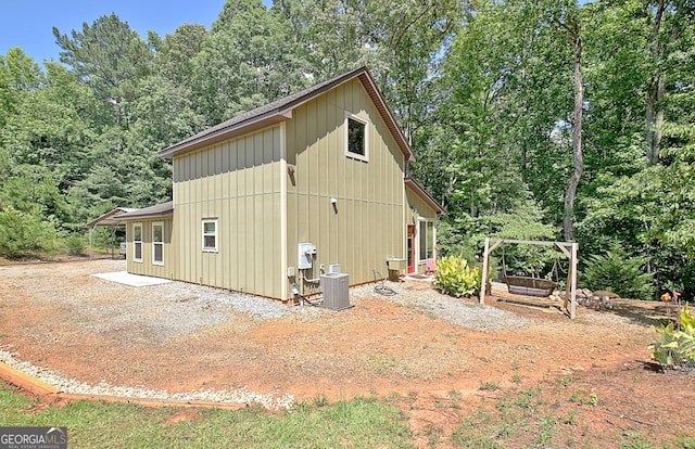 460 Morgan Mill Rd, Brooks, GA 30205 - view of home's exterior featuring a central AC unit