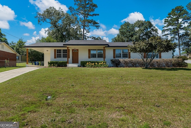 2800 Vultee Dr, Columbus, GA 31909 - ranch-style house featuring driveway and an attached carport