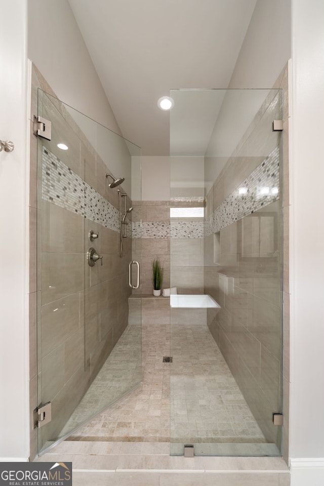 10580 Grandview Sq, Johns Creek, GA 30097 - bathroom featuring a shower stall and recessed lighting