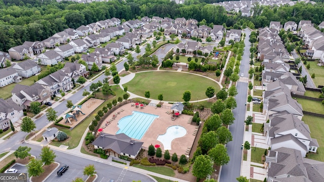 10580 Grandview Sq, Johns Creek, GA 30097 - aerial view of residential area featuring a pool