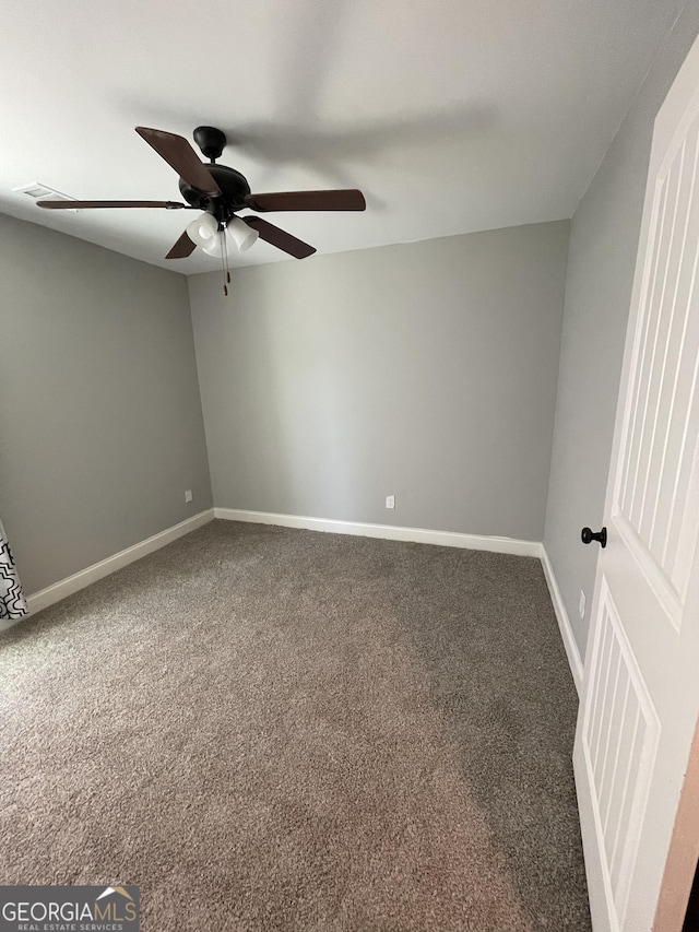 113 Sourwood Ln, Warner Robins, GA 31093 - empty room with ceiling fan and carpet flooring