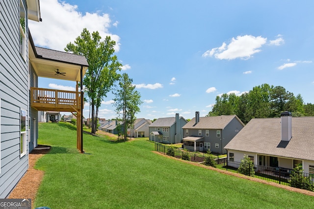 4601 Blacksmith Ln, Jefferson, GA 30549 - view of yard with a residential view and ceiling fan