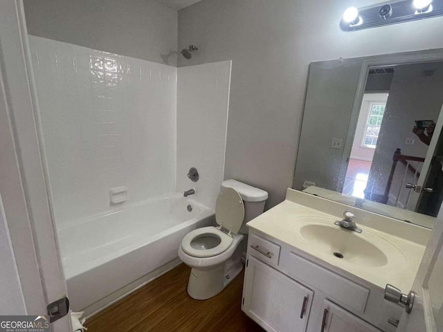 2994 Abbotts Oak Way, Duluth, GA 30097 - full bath with shower / washtub combination, wood finished floors, and vanity