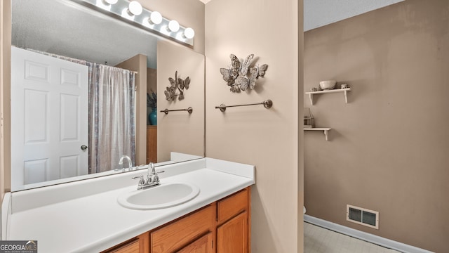 3627 Spring Meadow Ct, Acworth, GA 30101 - full bathroom with vanity and a shower with shower curtain