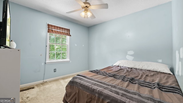 3627 Spring Meadow Ct, Acworth, GA 30101 - carpeted bedroom featuring baseboards and a ceiling fan