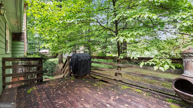 3627 Spring Meadow Ct, Acworth, GA 30101 - wooden terrace featuring area for grilling