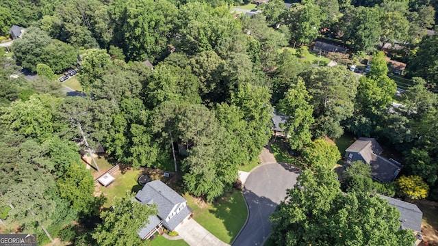3627 Spring Meadow Ct, Acworth, GA 30101 - aerial view of property and surrounding area featuring a heavily wooded area