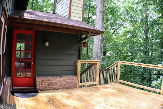 1310 Larkview Dr SW, Lilburn, GA 30047 - view of wooden terrace