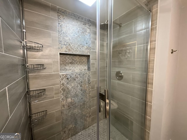 1012 Institute St NW, Conyers, GA 30012 - full bathroom featuring a shower stall