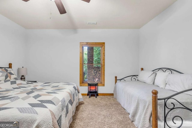2357 Haven Heights Rd, Hiawassee, GA 30546 - carpeted bedroom featuring ceiling fan and baseboards