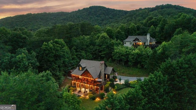 2357 Haven Heights Rd, Hiawassee, GA 30546 - aerial view at dusk of a view of trees