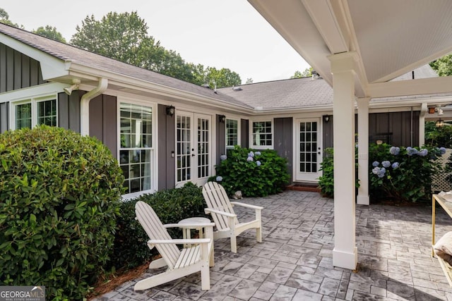 1060 Woodhollow Ln, Athens, GA 30606 - view of patio featuring french doors