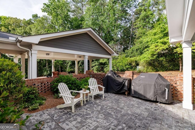 1060 Woodhollow Ln, Athens, GA 30606 - view of patio featuring area for grilling