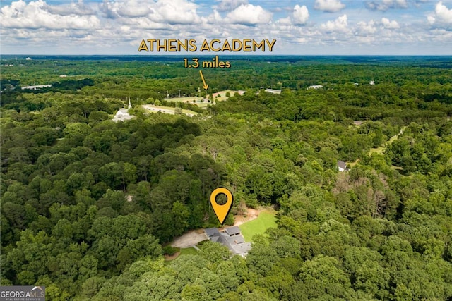 1060 Woodhollow Ln, Athens, GA 30606 - drone / aerial view of a heavily wooded area