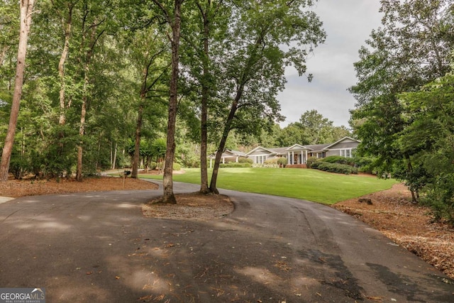 1060 Woodhollow Ln, Athens, GA 30606 - view of front of property with a front yard and curved driveway