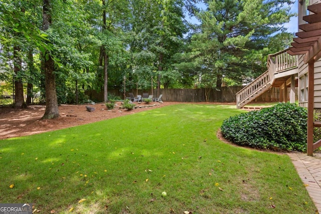 5007 Highland Oaks Ct SE, Smyrna, GA 30126 - view of yard with stairs