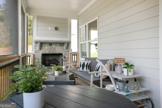 550 Azalea Xing, Dallas, GA 30132 - sunroom with healthy amount of natural light