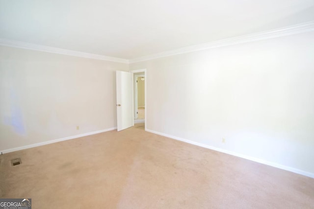 5530 Perry Ave, Columbus, GA 31909 - empty room with ornamental molding and light colored carpet