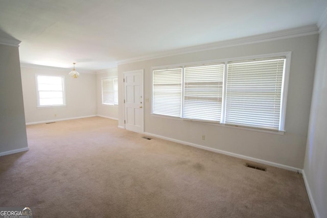 5530 Perry Ave, Columbus, GA 31909 - carpeted spare room with crown molding and baseboards