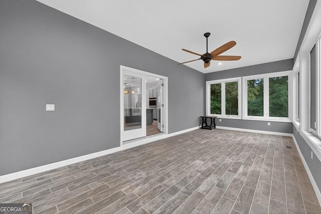 67 Mcnelley Dr, Morganton, GA 30560 - unfurnished sunroom featuring vaulted ceiling