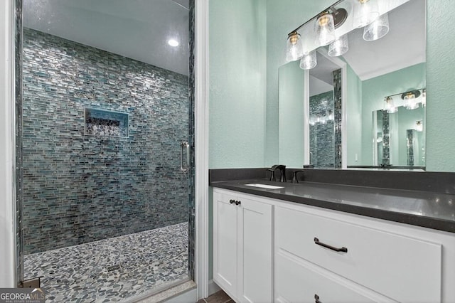 67 Mcnelley Dr, Morganton, GA 30560 - bathroom featuring a shower stall and vanity