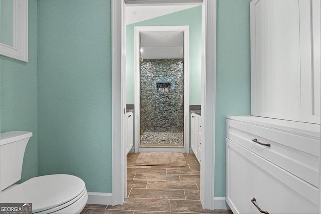 67 Mcnelley Dr, Morganton, GA 30560 - bathroom featuring wood finish floors and a textured wall