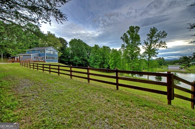67 Mcnelley Dr, Morganton, GA 30560 - view of yard featuring a water view and a wooded view