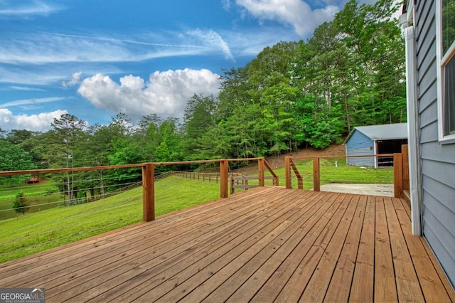 67 Mcnelley Dr, Morganton, GA 30560 - wooden terrace featuring a yard