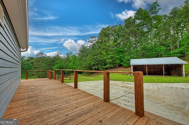 67 Mcnelley Dr, Morganton, GA 30560 - deck with an outbuilding