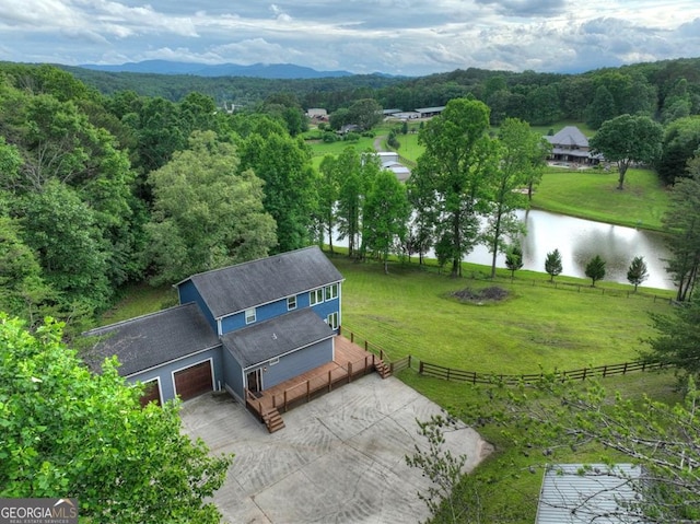 67 Mcnelley Dr, Morganton, GA 30560 - drone / aerial view of a large body of water and a heavily wooded area