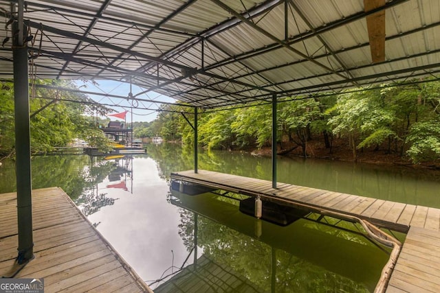 5560 Pilgrim Point Ext, Cumming, GA 30041 - dock area with a water view