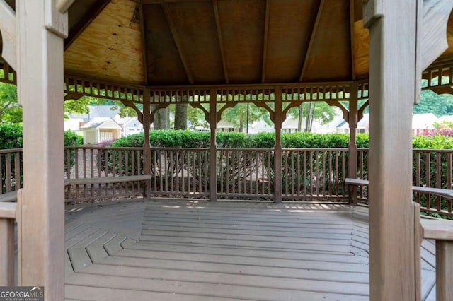 5069 Kathryn Glen Dr, Acworth, GA 30101 - wooden deck with a gazebo