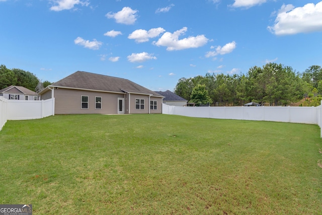 502 Creekside Dr, Lagrange, GA 30240 - rear view of property featuring a fenced backyard