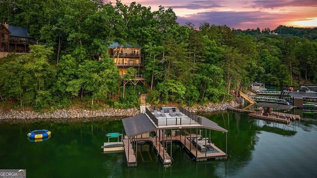 128 Overlake Ct, Morganton, GA 30560 - dock area with a water view