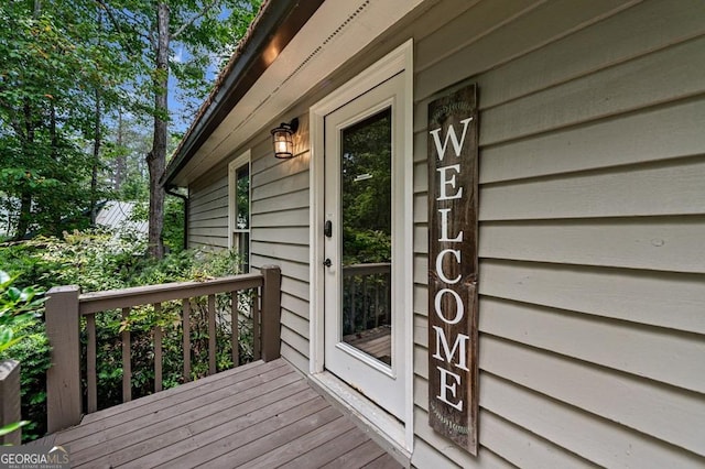 128 Overlake Ct, Morganton, GA 30560 - view of wooden terrace