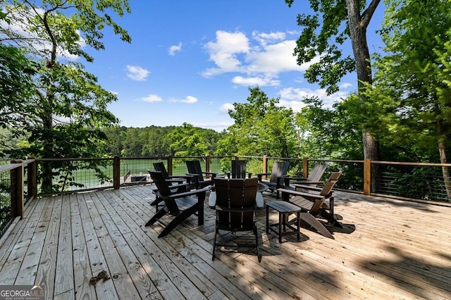 128 Overlake Ct, Morganton, GA 30560 - view of wooden deck