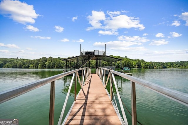 128 Overlake Ct, Morganton, GA 30560 - dock featuring a water view and a view of trees