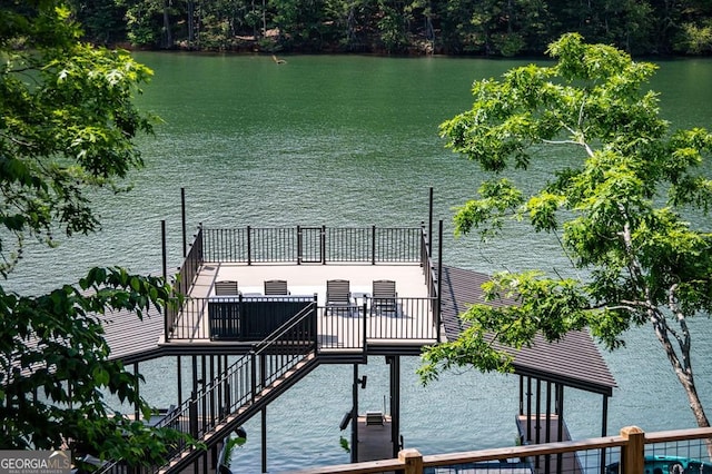 128 Overlake Ct, Morganton, GA 30560 - dock area featuring a water view